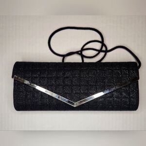 Generic Sparkle Purse in Black and Silver
